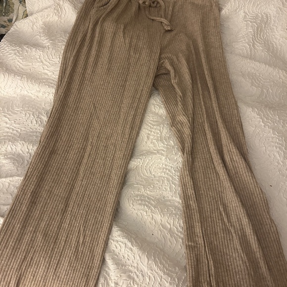 Other - Ribbed Tan Lounge Pants